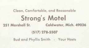 Carranza Motel (Strongs Motel) - Coldwater High School 1973 Yearbook (newer photo)